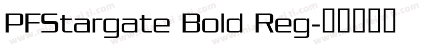 PFStargate Bold Reg字体转换